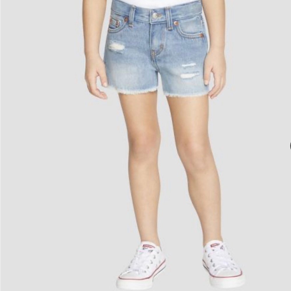 Levi's® Girls' Girlfriend Jean Shorts - Distressed Light Wash